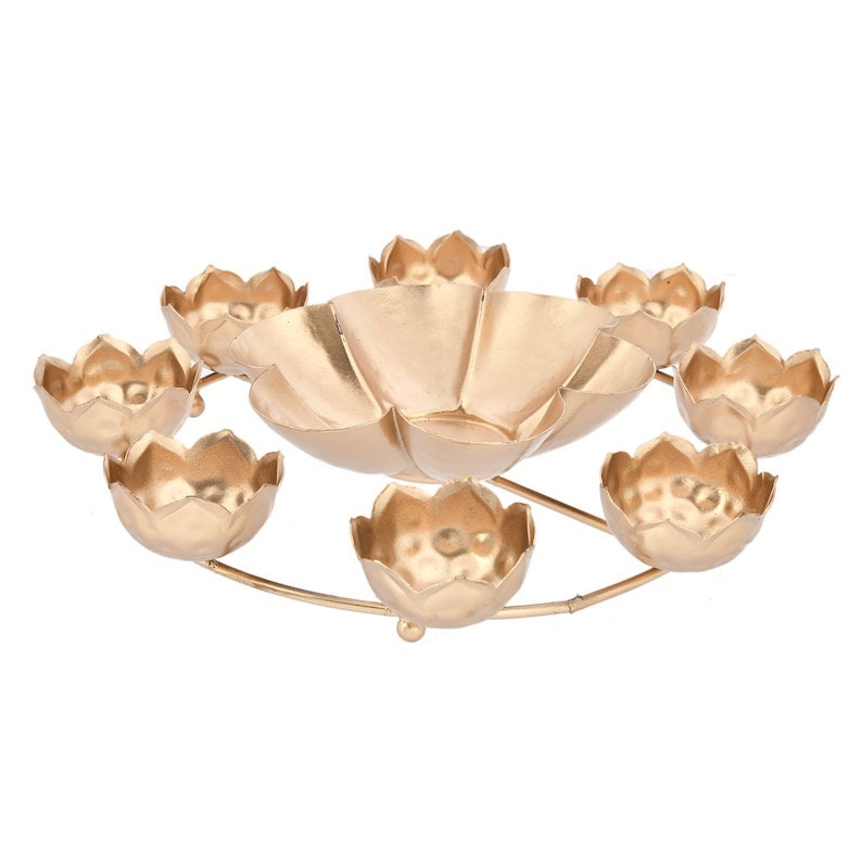 Iron Taj Urli bowl / Urli set/Christmas/Pooja/wedding Gift/CHRISTMAS/DIWALI GIFT/Home Decoration 9pc