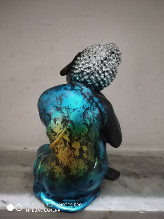 Fengshui Thai Gautam Buddha Handcrafted thinking Polyresin Buddha Home/office/table decor idol/Buddha Statue/Figurine/Sculpture Indian