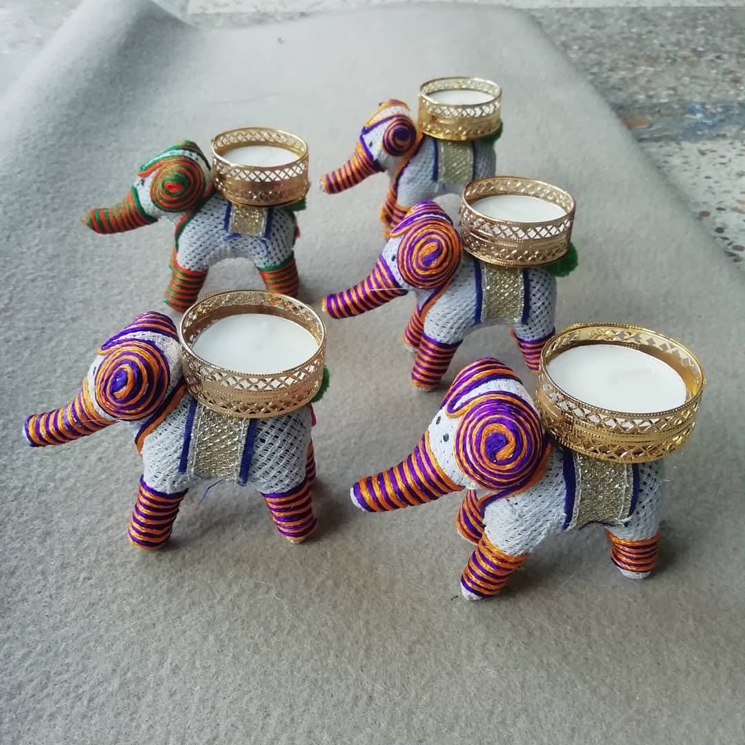 100 pc Elephant/Reindeer Tea light HOLDER/Candle Holder/Diwali diyas/ Diya set DIWALI/Pooja/home/festival/wedding/Christmas/party decoration