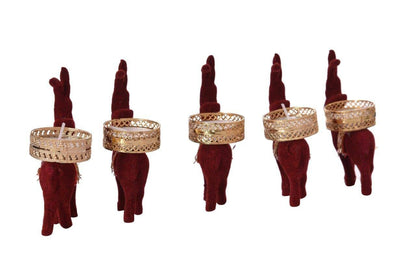 100 pc Elephant/Reindeer Tea light HOLDER/Candle Holder/Diwali diyas/ Diya set DIWALI/Pooja/home/festival/wedding/Christmas/party decoration