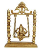 GIFT Indian Lord Ganesha on Jhoola Decorative Showpiece-(metal),House warming gift, Pooja gift/wedding gift/table decor