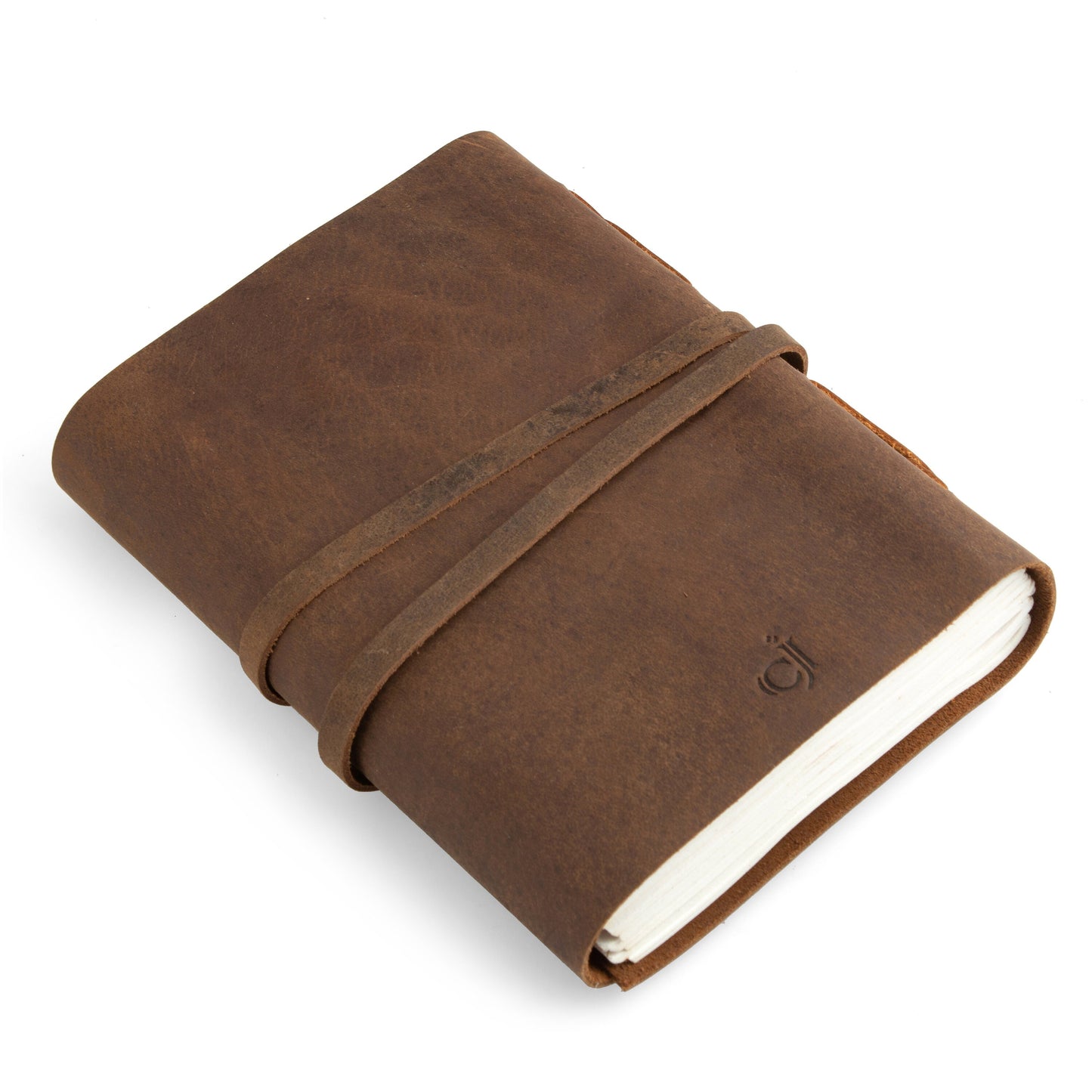 Leather Handmade Journal Notebook-Soft Rustic leather- Unlined Handmade thick Paper-travel diary-7x5&quot;Planner/customized diary