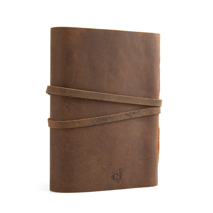 Leather Handmade Journal Notebook-Soft Rustic leather- Unlined Handmade thick Paper-travel diary-7x5&quot;Planner/customized diary