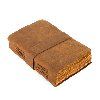 Buy 5 diaries wholesale Leather Journal with key Handmade DECKLE EDGE PAPER Journal Notebook-Soft Rustic leather travel diary-8x6&quot;Planner