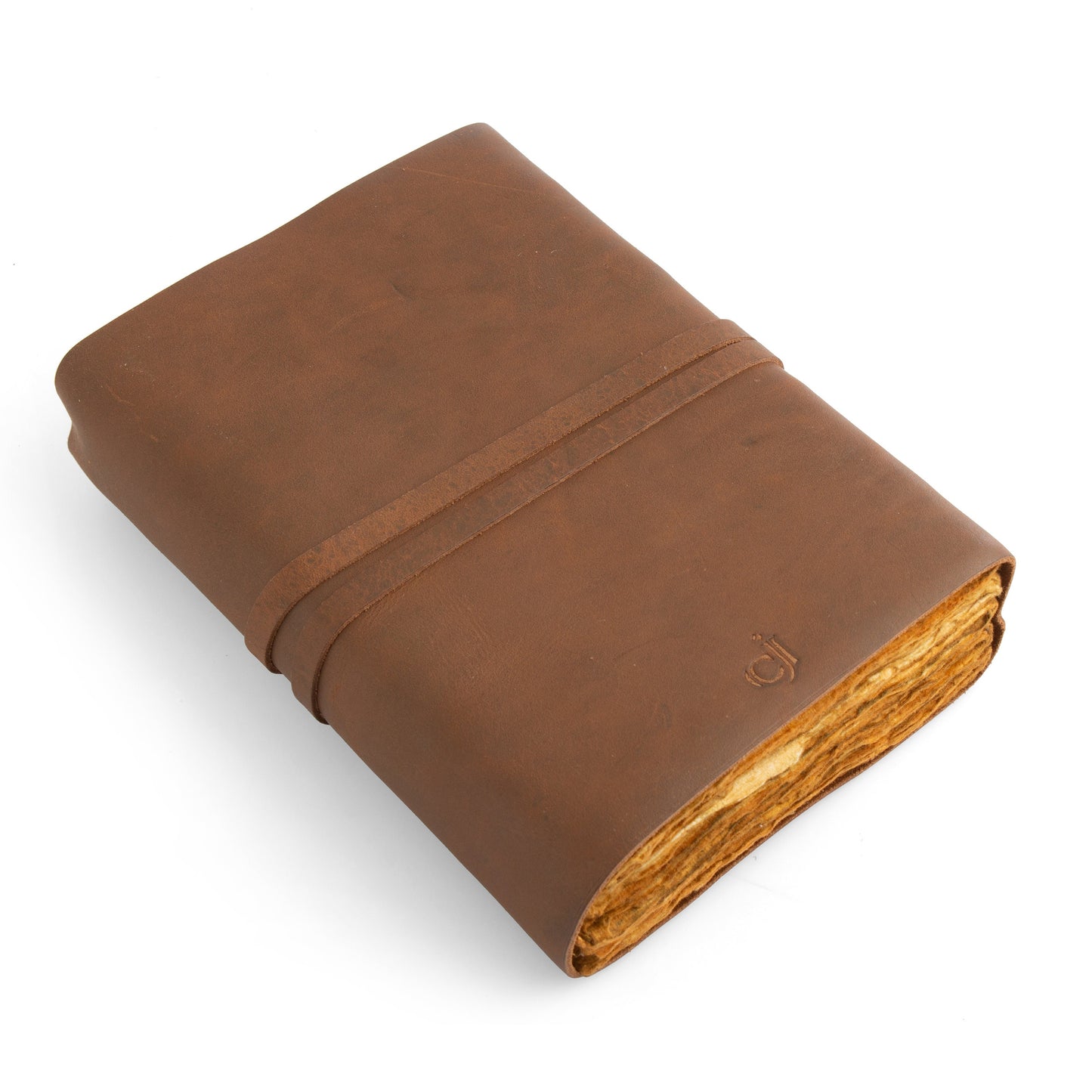 CHRISTMAS Gift Leather Handmade DECKLE EDGE paper Journal Notebook-Soft Rustic leather Paper-travel diary-8x6&quot;Planner diary