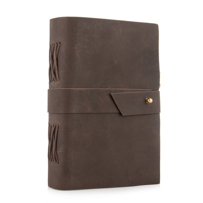 Buy 5 diaries wholesale Leather Journal with key Handmade DECKLE EDGE PAPER Journal Notebook-Soft Rustic leather travel diary-8x6&quot;Planner
