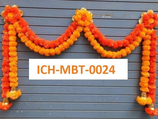 Toran/valence ganpati decoration/backdrops flower toran marigold flower toran door hanging, Floral Hanging
