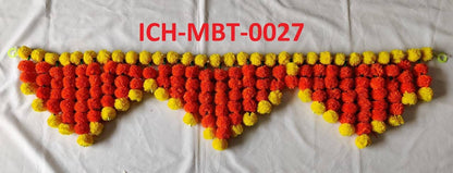 Toran/valence ganpati decoration/backdrops flower toran marigold flower toran door hanging, Floral Hanging