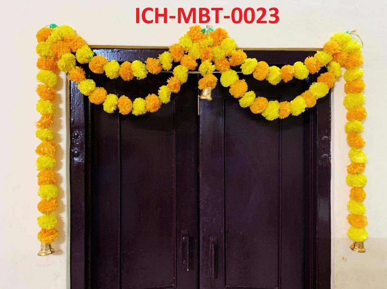 Toran/valence ganpati decoration/backdrops flower toran marigold flower toran door hanging, Floral Hanging