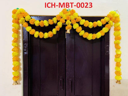 Toran/valence ganpati decoration/backdrops flower toran marigold flower toran door hanging, Floral Hanging
