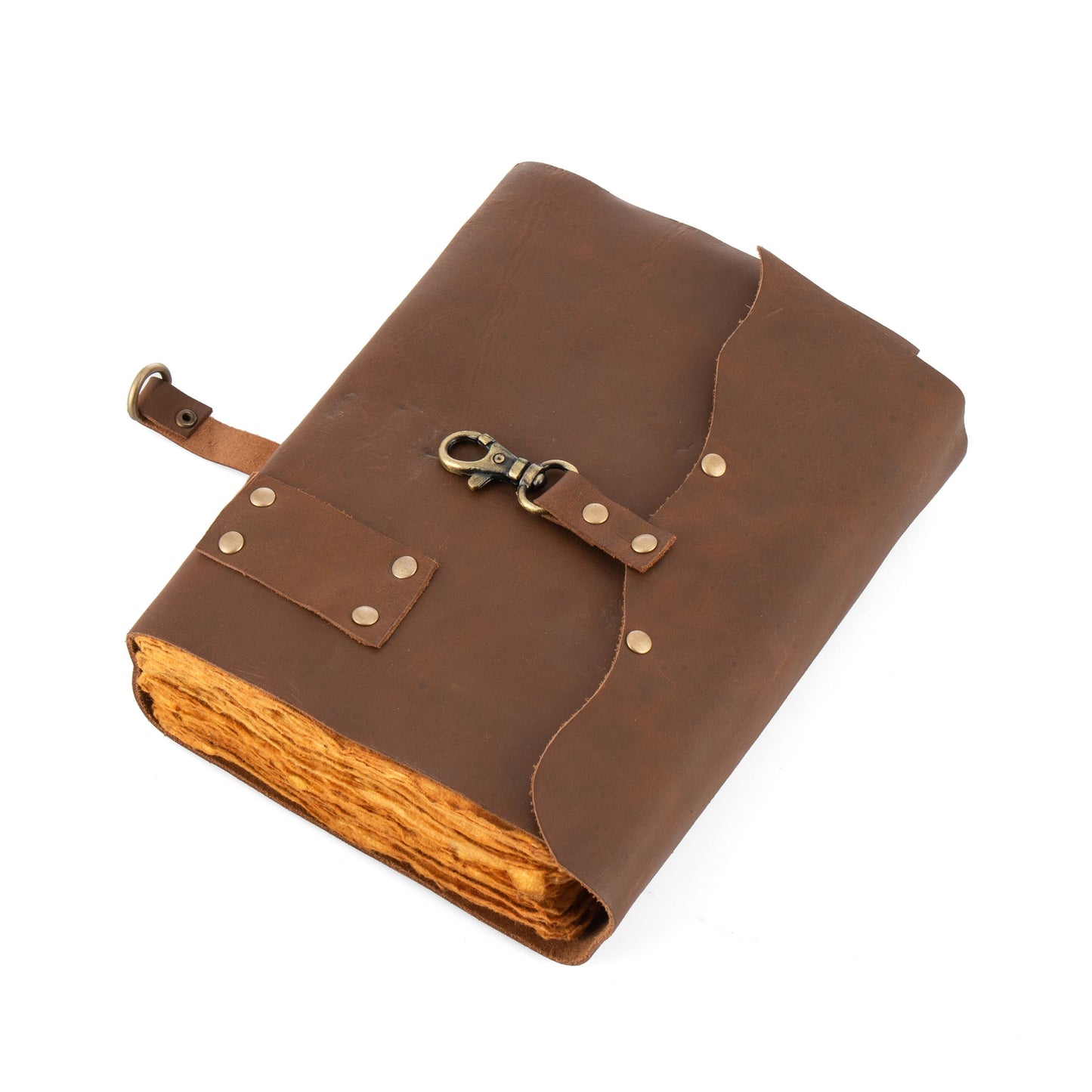 Buy 5 diaries wholesale Leather Journal with key Handmade DECKLE EDGE PAPER Journal Notebook-Soft Rustic leather travel diary-8x6&quot;Planner