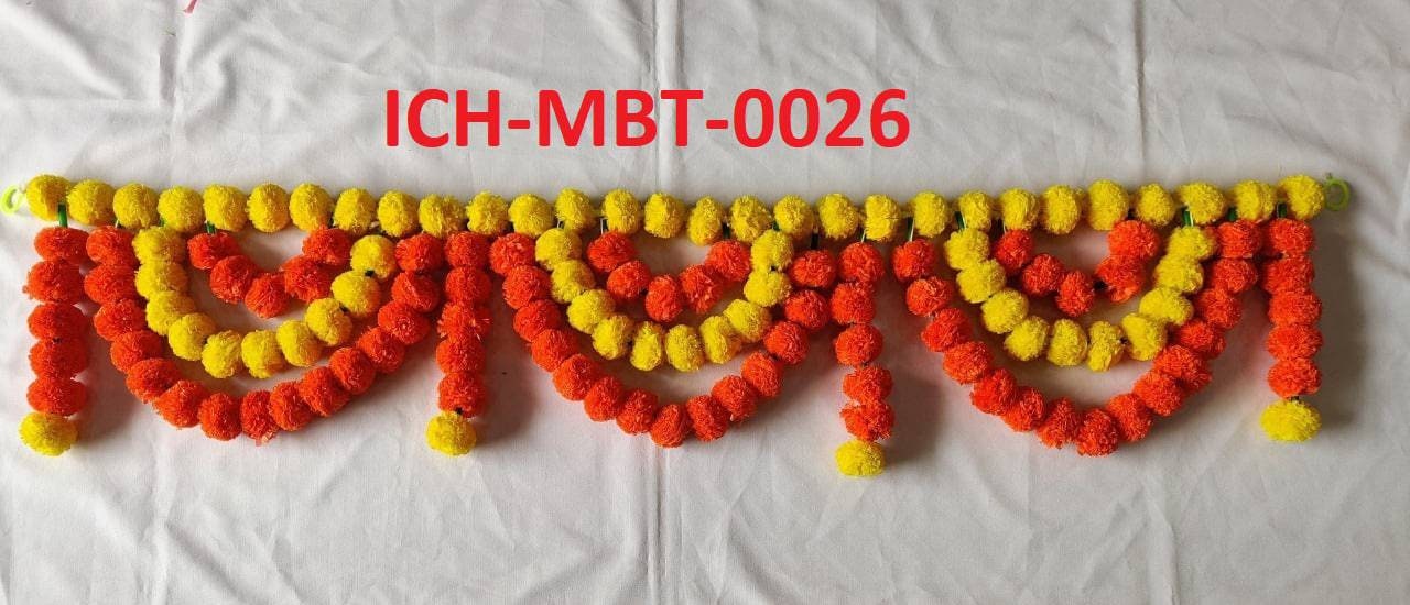 Toran/valence ganpati decoration/backdrops flower toran marigold flower toran door hanging, Floral Hanging