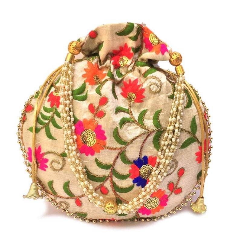 Lot of 200 Indian handmade women embroidered Potli bags/Evening clutch/purse/ drawstring bags/party/mehendi/wedding handbags/giveaways/gift
