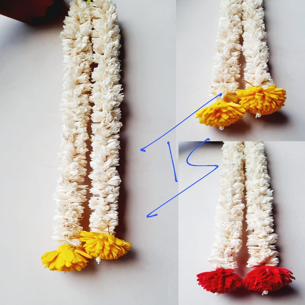 soalwood hanging/Solawood  Hangings/flower garland with lotus/soalwood strings toran/valence ganpati decoration/backdrops flower toran