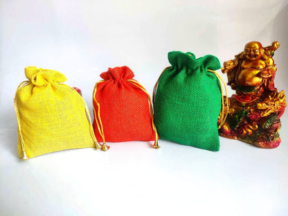 Lot of 100 Indian handmade women jute  Potli bags/purse/drawstring bags/party/mehendi/wedding handbags favours/giveaways/Return gift