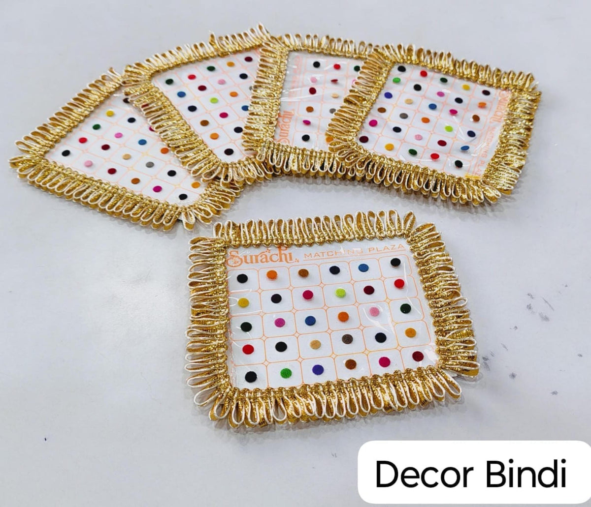 Gota Decorated Bindi: Haldi Mehendi Wedding Favors