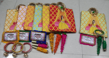 Decorated Potli Bag Set | Bindi, Bangles, Mehendi Favors
