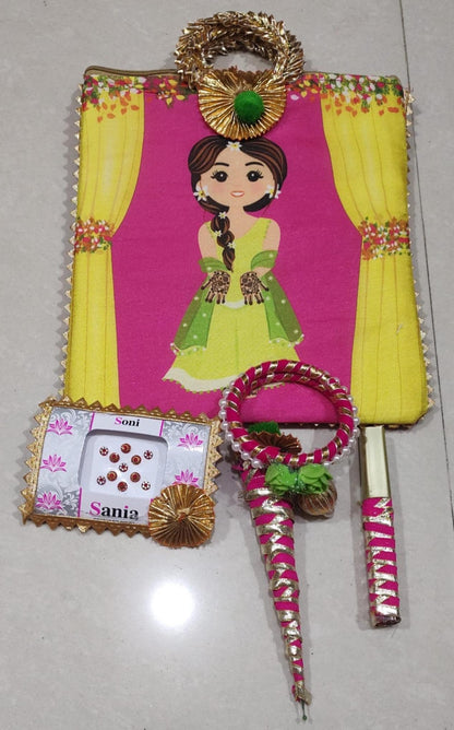 Decorated Potli Bag Set | Bindi, Bangles, Mehendi Favors