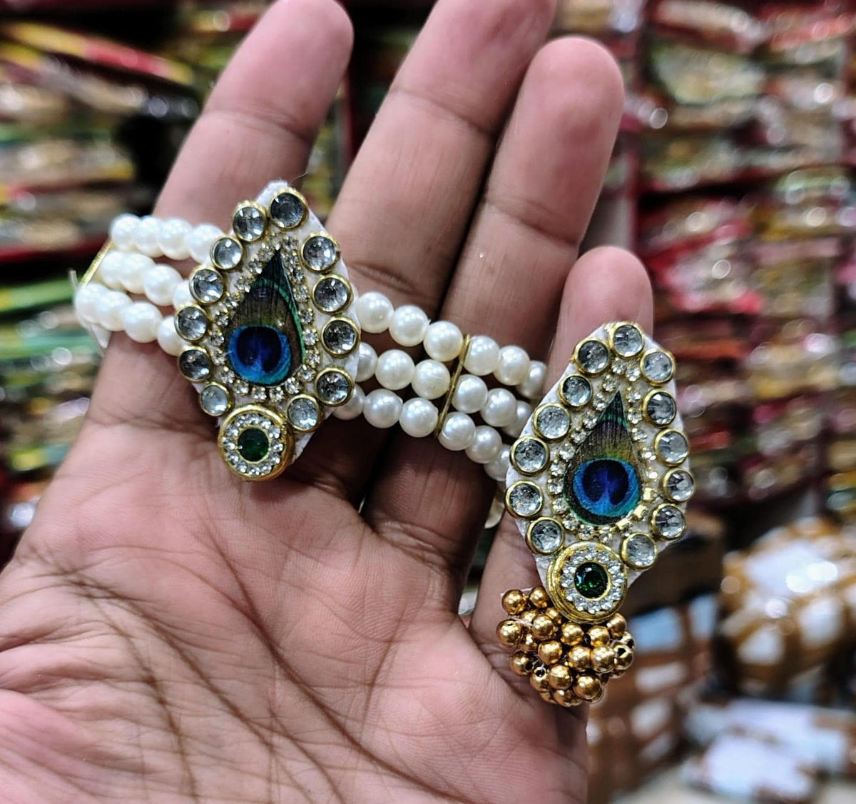 Multi-Strand Pearl Bracelet and Ring | Evil Eye, Cowrie Shell Ethnic Jewelry